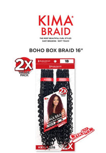 2X Boho Box Braid 16”