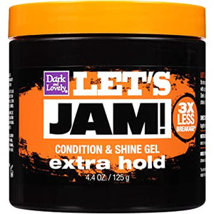 Dark and Lovely Let's Jam! Condition & Shine Gel extra hold 4.4OZ