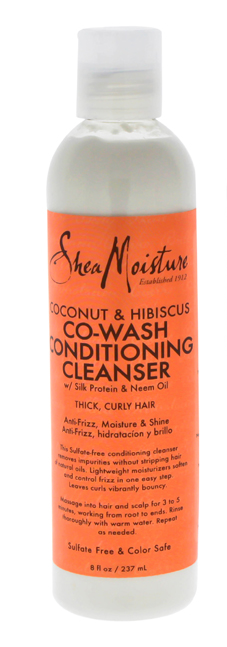 Shea Moisture Coconut & Hibiscus Curl Moisture Co-Wash w/ Slik Protein & Neem Oil